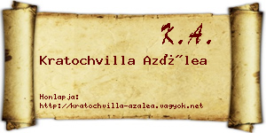 Kratochvilla Azálea névjegykártya